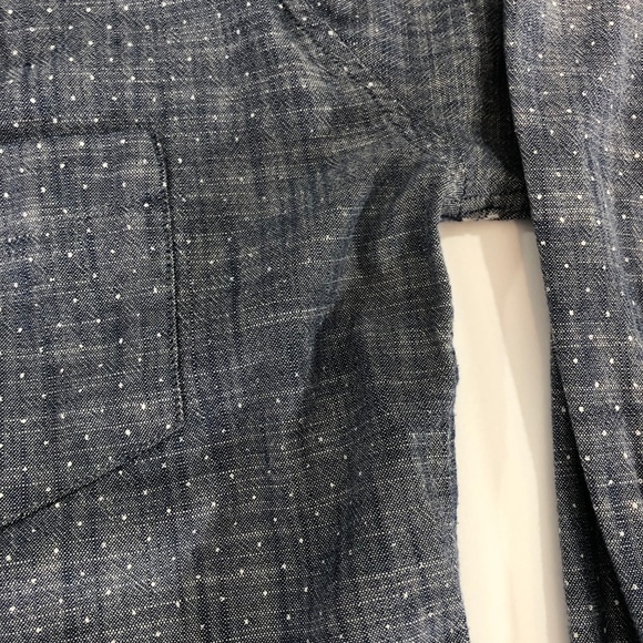 RAILS Chambray Button Front Top w White Polkadots - Picture 5 of 8